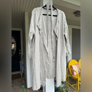 NotPerfectLinen Heavy Beige Amsterdam Coat M